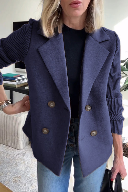 Dames Lange Gebreide Blazer | Stijlvolle elegantie met een casual touch