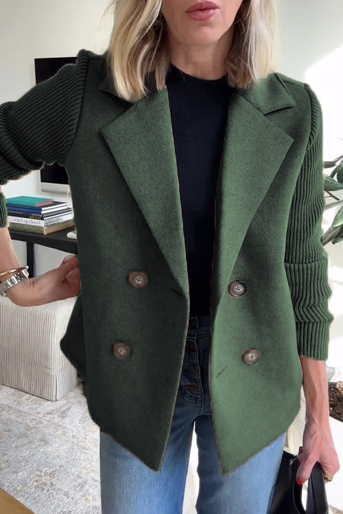 Dames Lange Gebreide Blazer | Stijlvolle elegantie met een casual touch