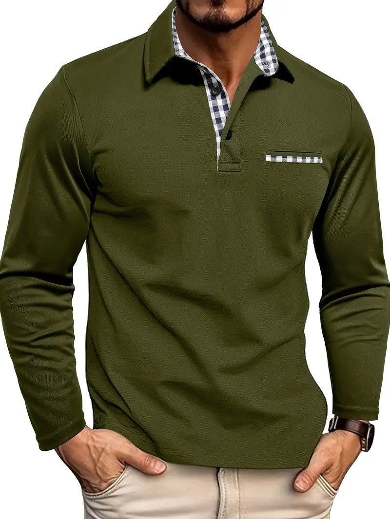 Heren Polo met Lange Mouwen | Casual stijl met verfijnde details