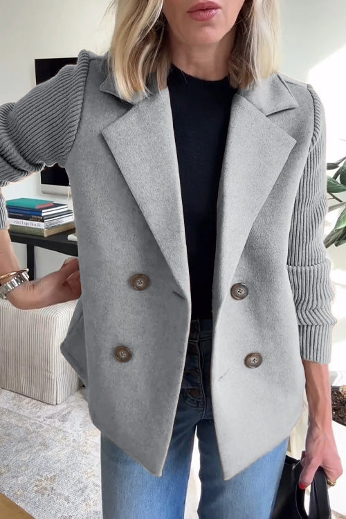 Dames Lange Gebreide Blazer | Stijlvolle elegantie met een casual touch