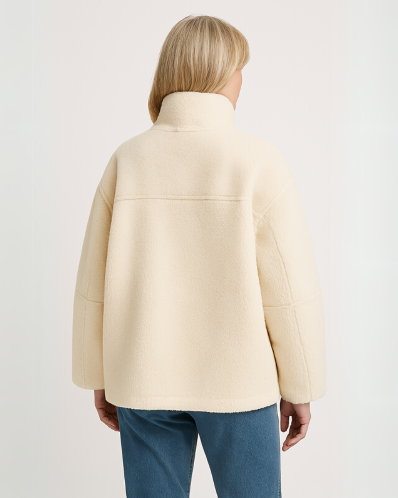 Nalani – Dames sherpa jacket met oversized pasvorm