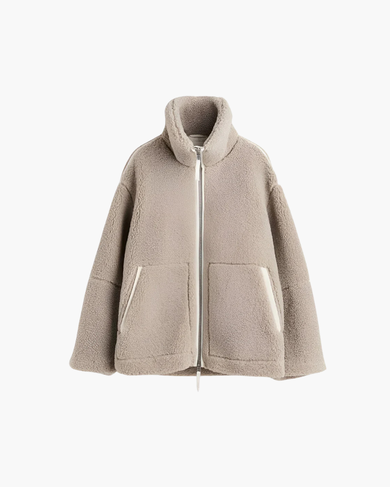 Nalani – Dames sherpa jacket met oversized pasvorm