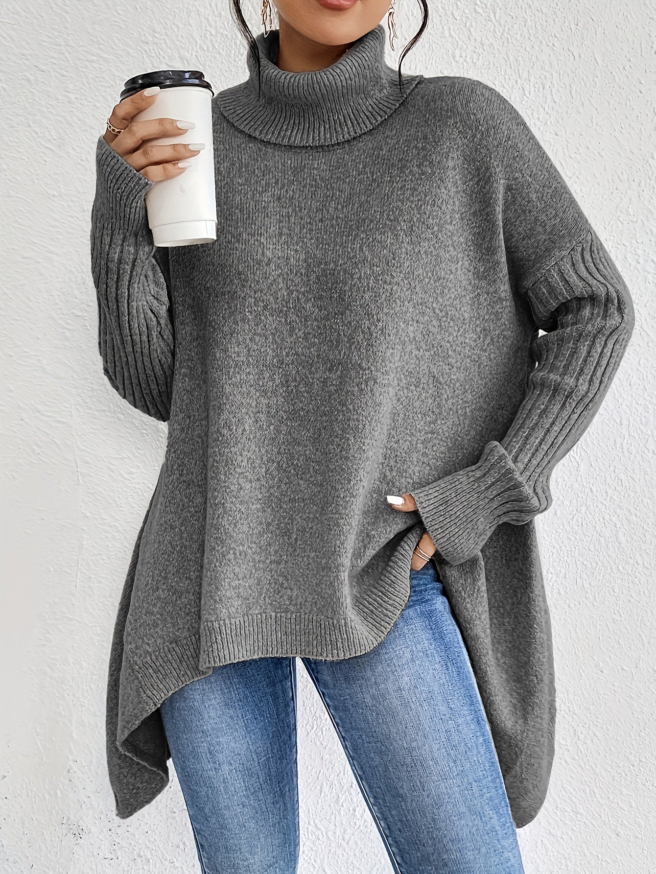 Dames Coltrui | Oversized pasvorm met turtleneck