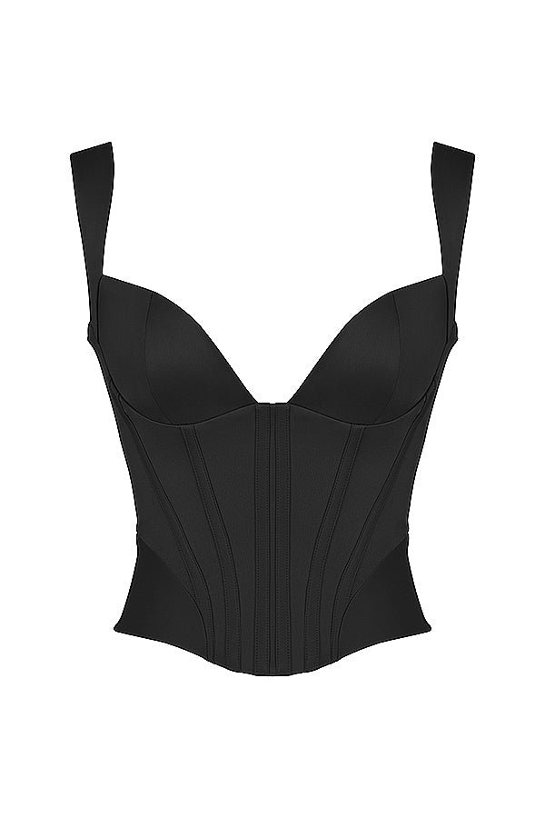 Aveline – Dames satijn korset met elegante pasvorm