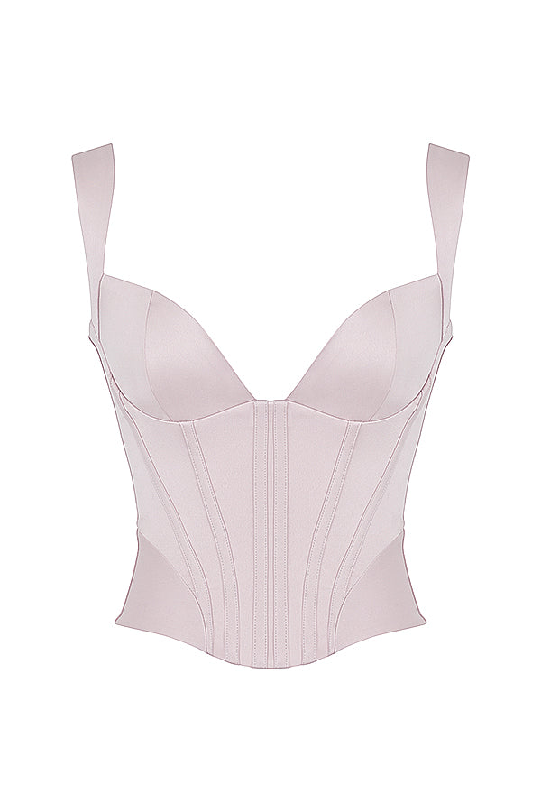 Aveline – Dames satijn korset met elegante pasvorm
