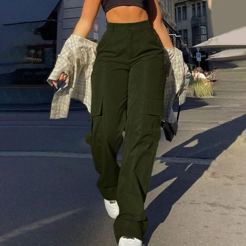 Dames Cargobroek High-Waist | Trendy, comfortabel met urban uitstraling