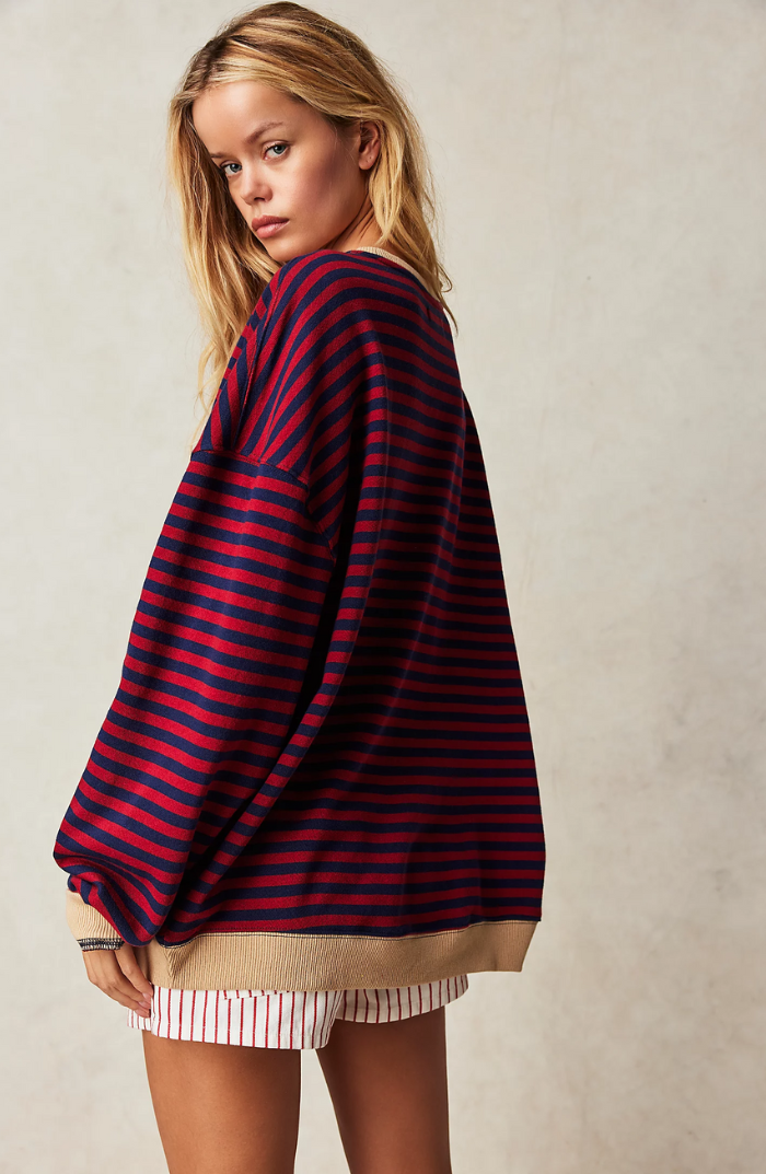 Dames Oversized Trui | Stijlvol gestreept en comfortabel