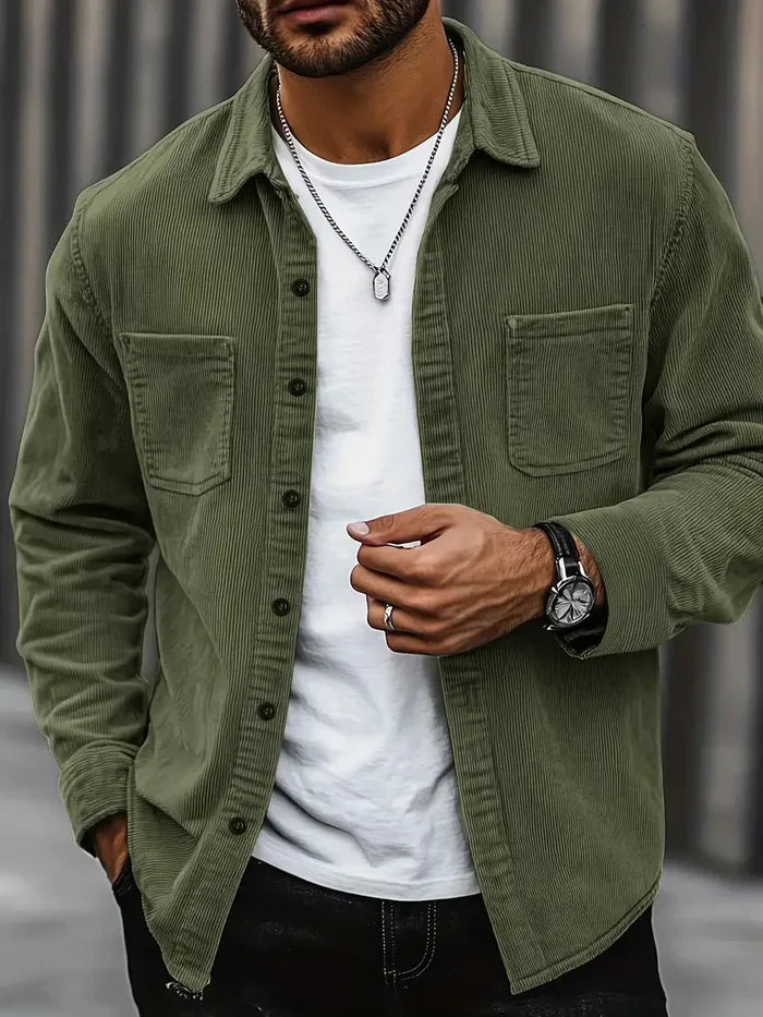 Heren Corduroy Overshirt | Casual fit met borstzakken
