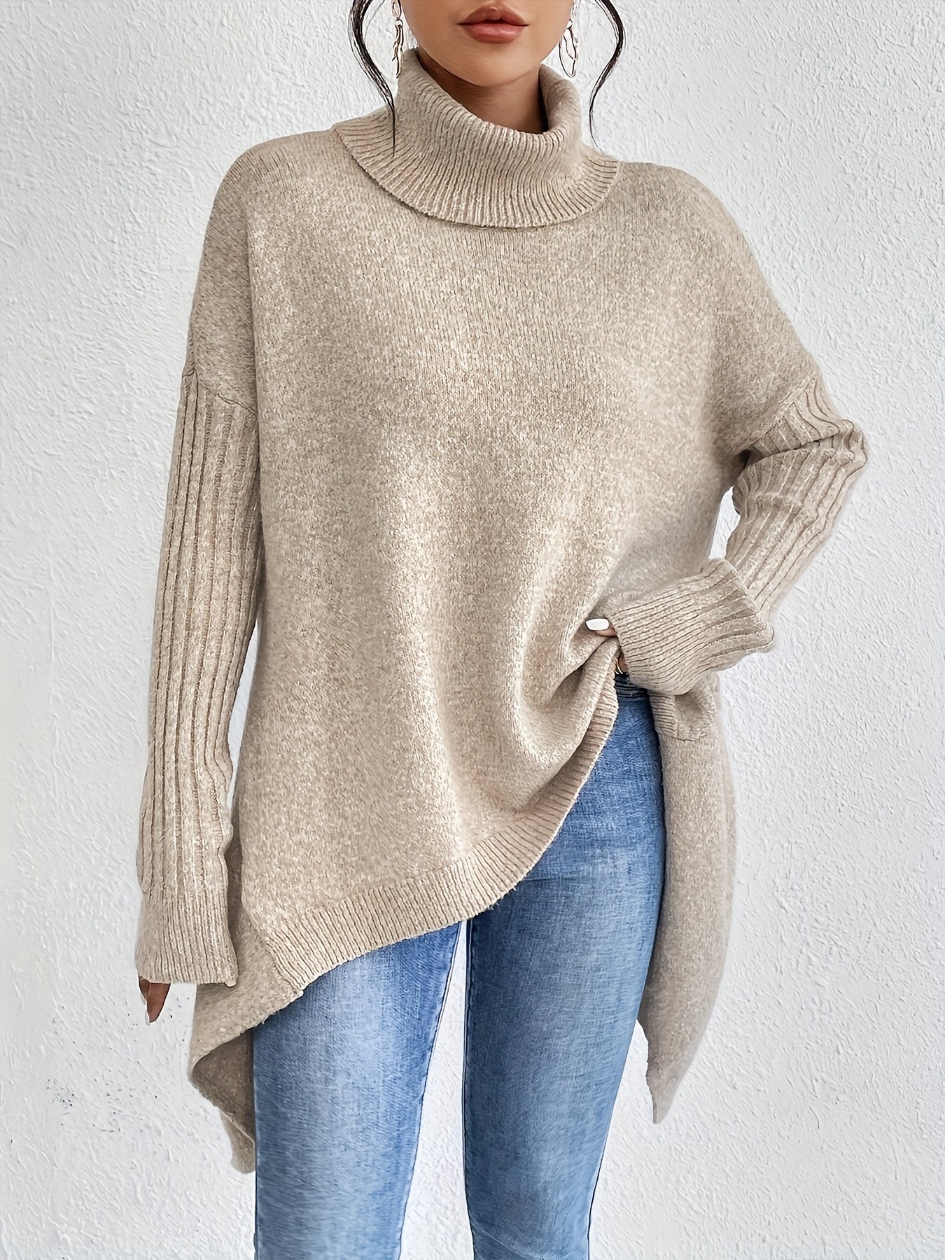 Dames Coltrui | Oversized pasvorm met turtleneck