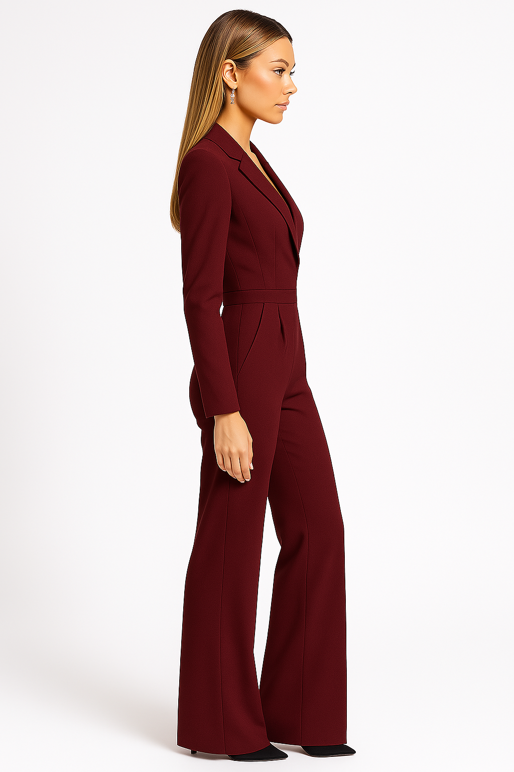 Dames Jumpsuit met Diepe V-hals | Elegante pasvorm met moderne uitstraling