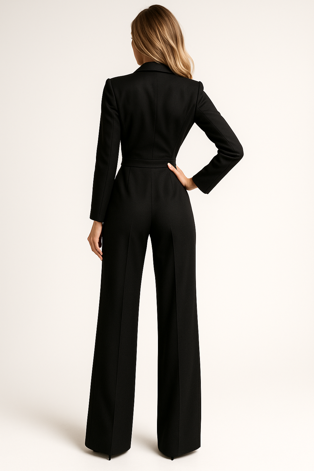 Dames Jumpsuit met Diepe V-hals | Elegante pasvorm met moderne uitstraling