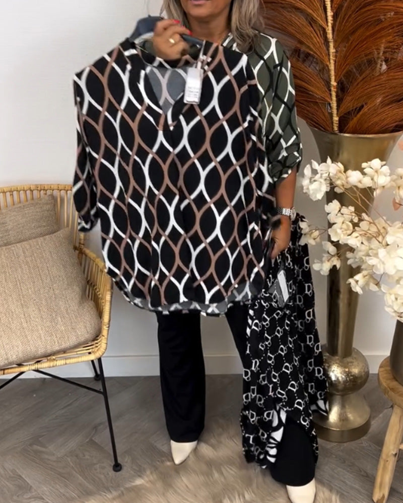 Dames Blouse | Trendy uitstraling met grafische print