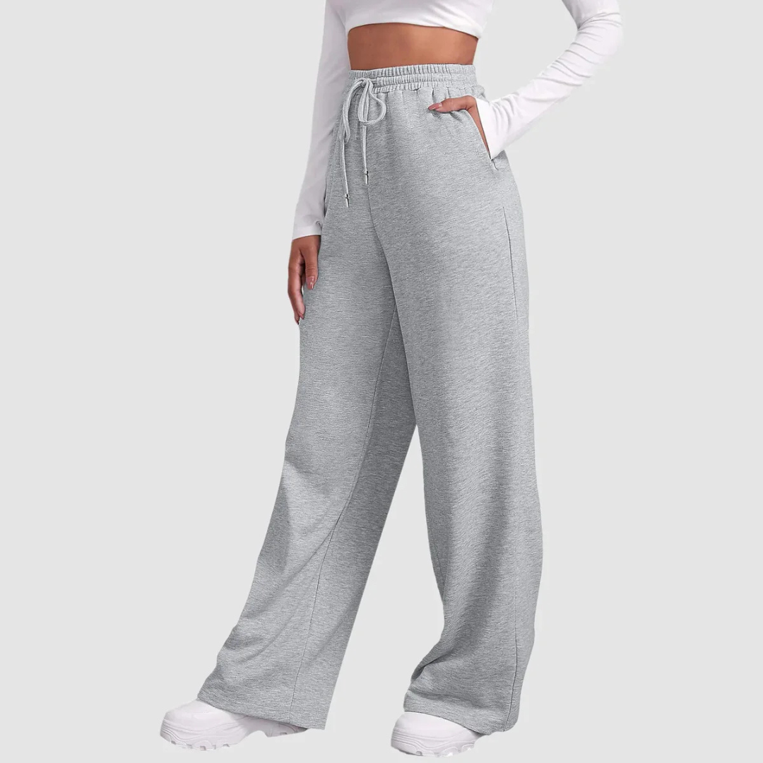 Lina – Dames wide-leg jogger met relaxte fit