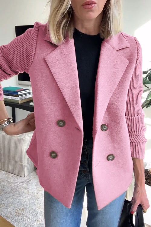 Dames Lange Gebreide Blazer | Stijlvolle elegantie met een casual touch