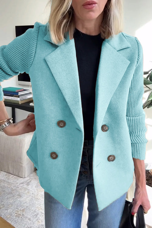 Dames Lange Gebreide Blazer | Stijlvolle elegantie met een casual touch