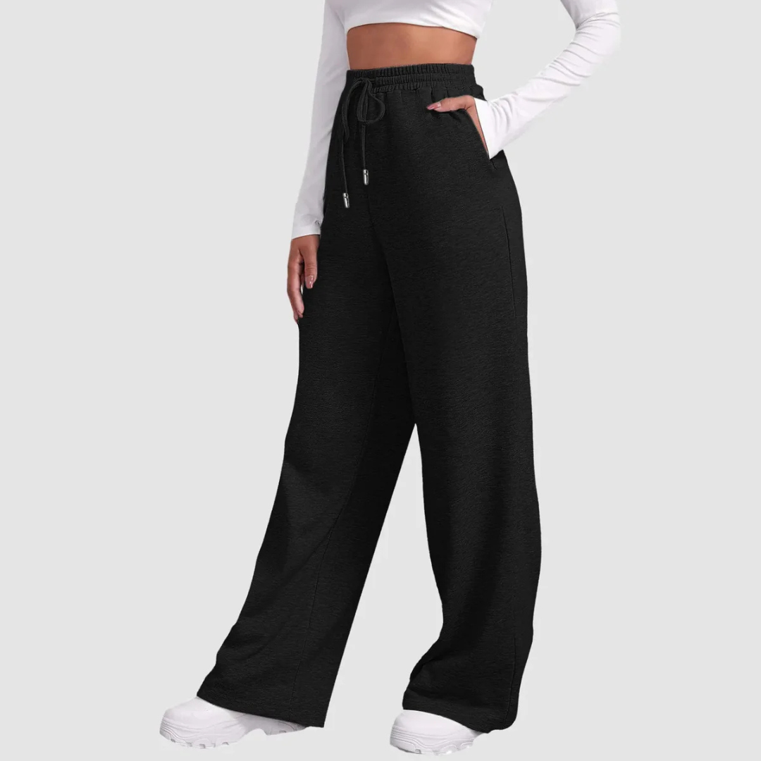 Lina – Dames wide-leg jogger met relaxte fit