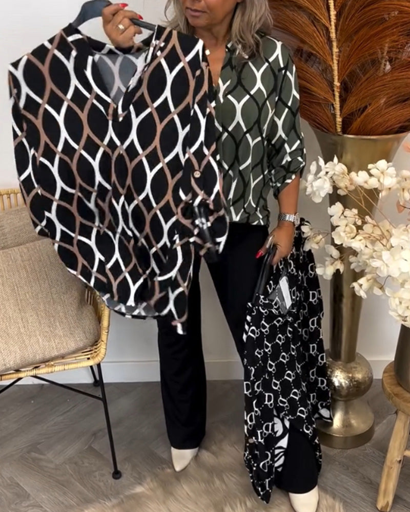 Dames Blouse | Trendy uitstraling met grafische print