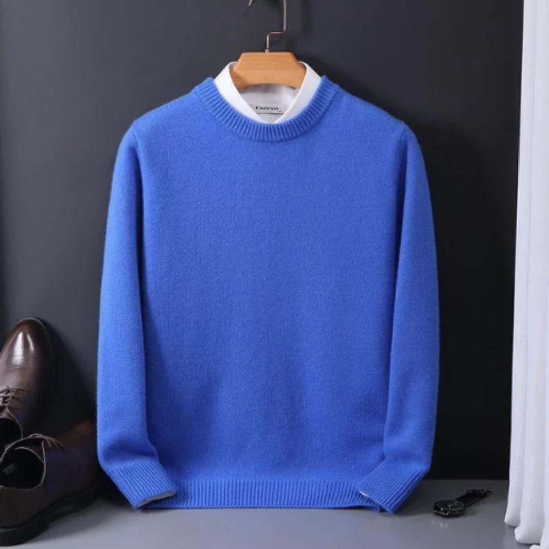 Darel – Heren knit sweater met tijdloze ronde hals