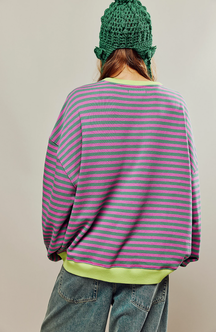 Dames Oversized Trui | Stijlvol gestreept en comfortabel
