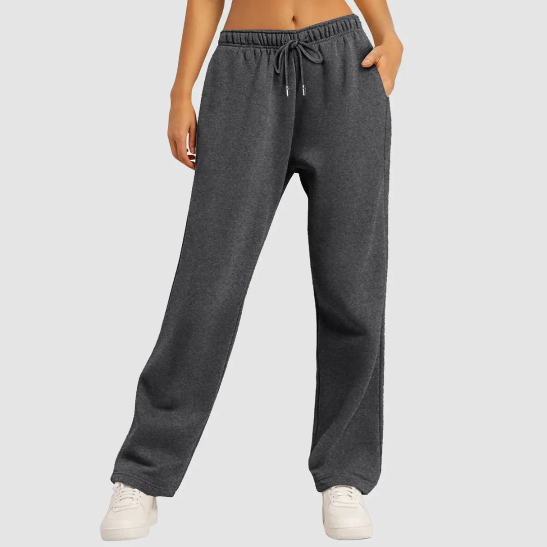Lina – Dames wide-leg jogger met relaxte fit