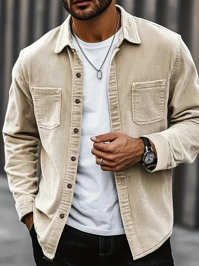 Heren Corduroy Overshirt | Casual fit met borstzakken