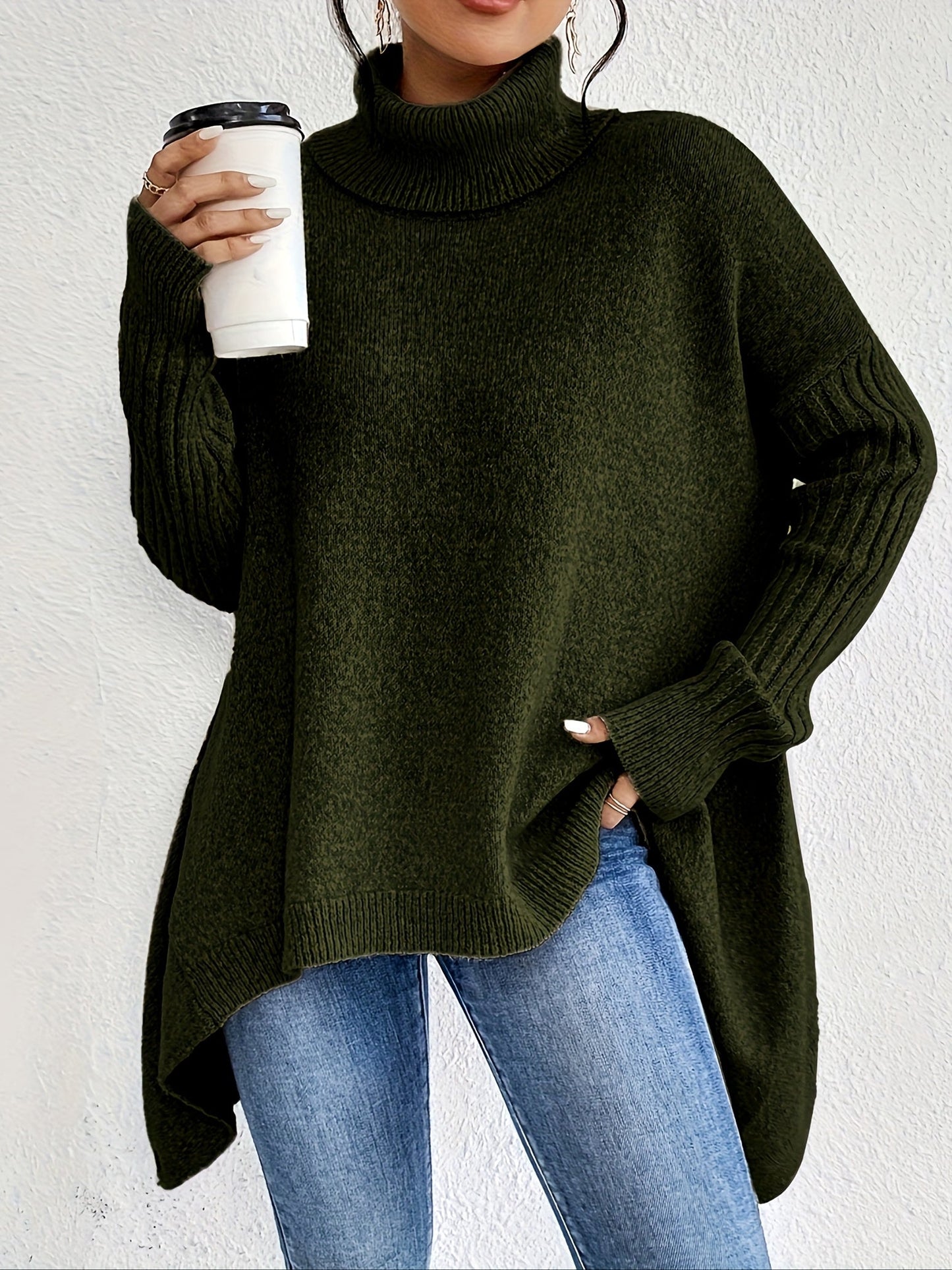 Dames Coltrui | Oversized pasvorm met turtleneck