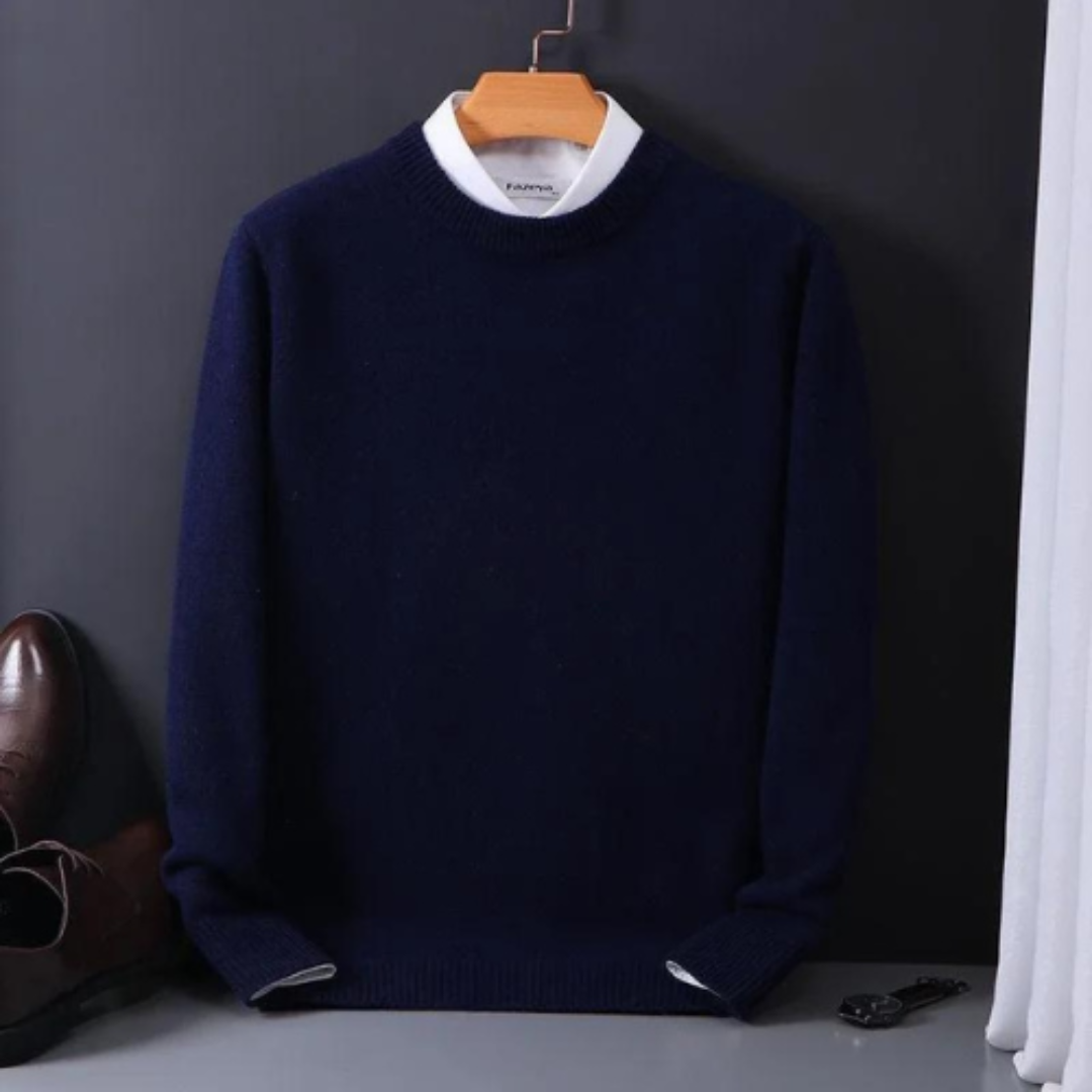 Darel – Heren knit sweater met tijdloze ronde hals
