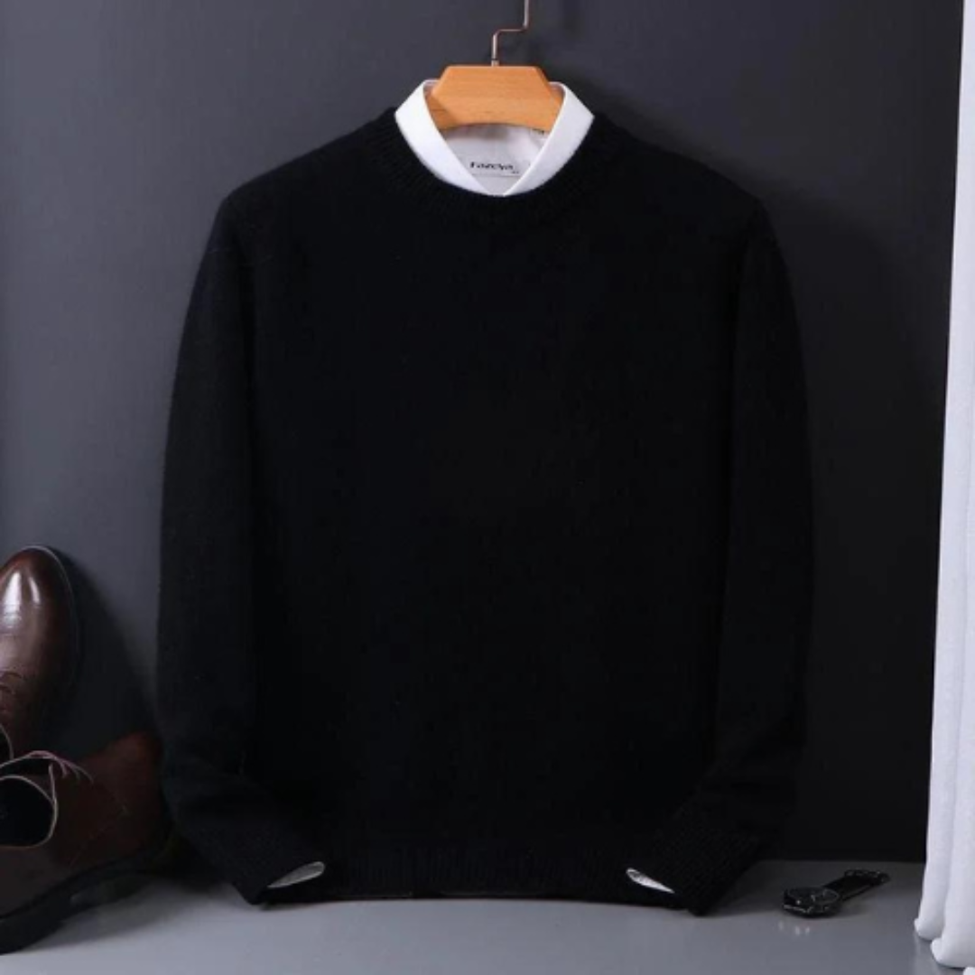Darel – Heren knit sweater met tijdloze ronde hals