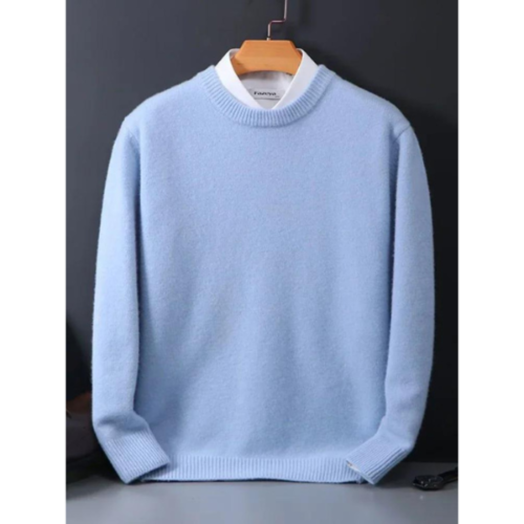 Darel – Heren knit sweater met tijdloze ronde hals