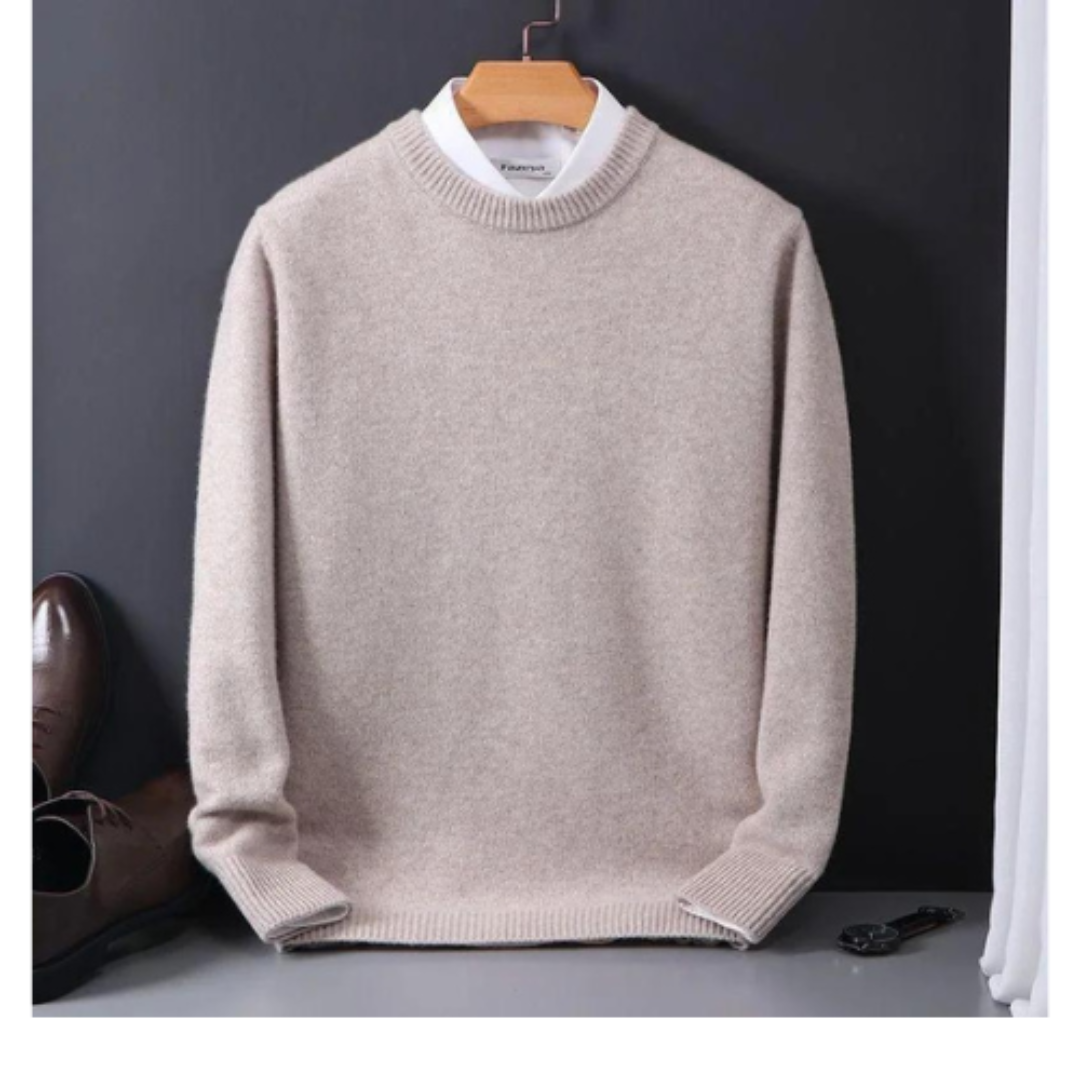 Darel – Heren knit sweater met tijdloze ronde hals