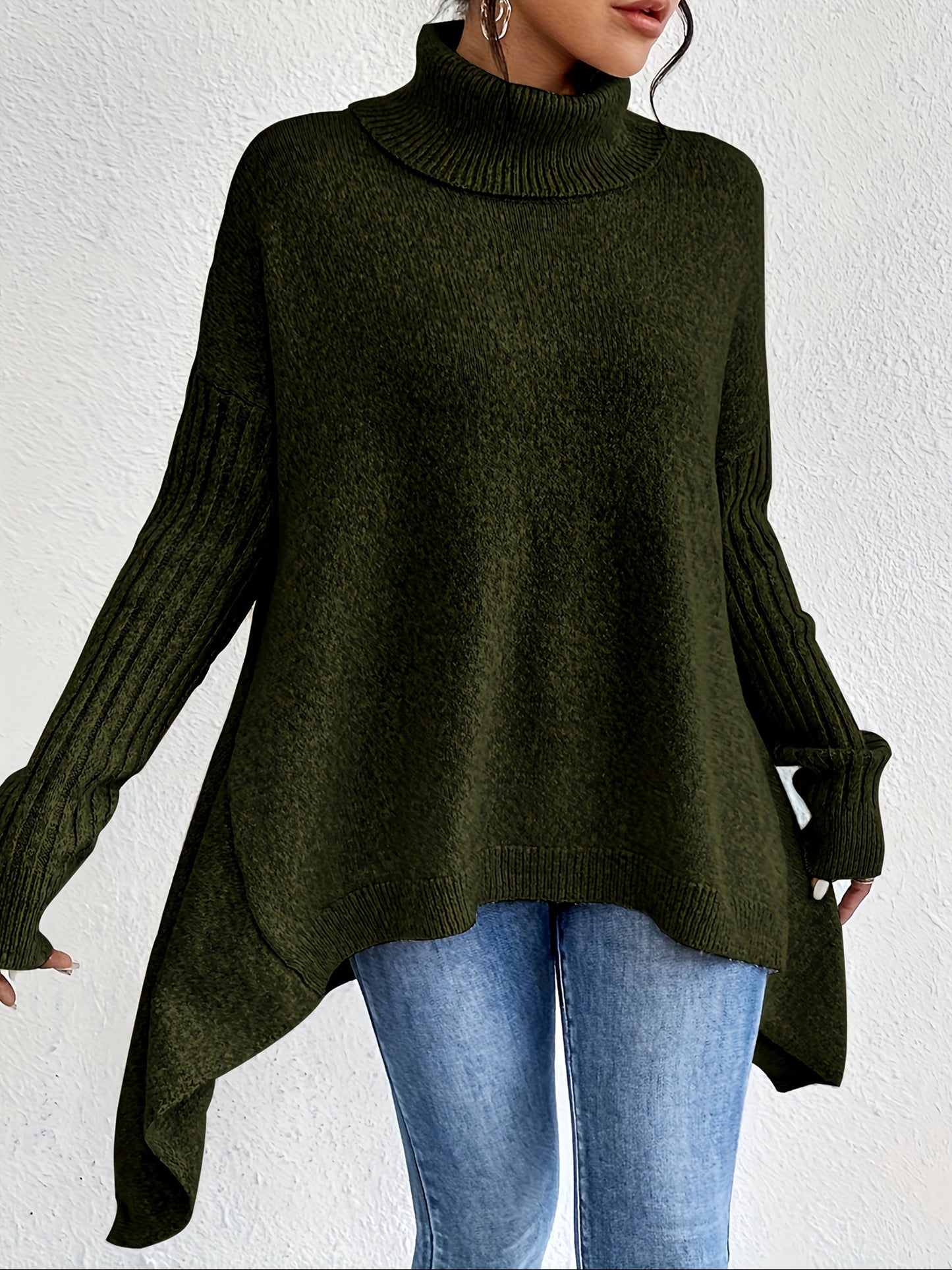 Dames Coltrui | Oversized pasvorm met turtleneck