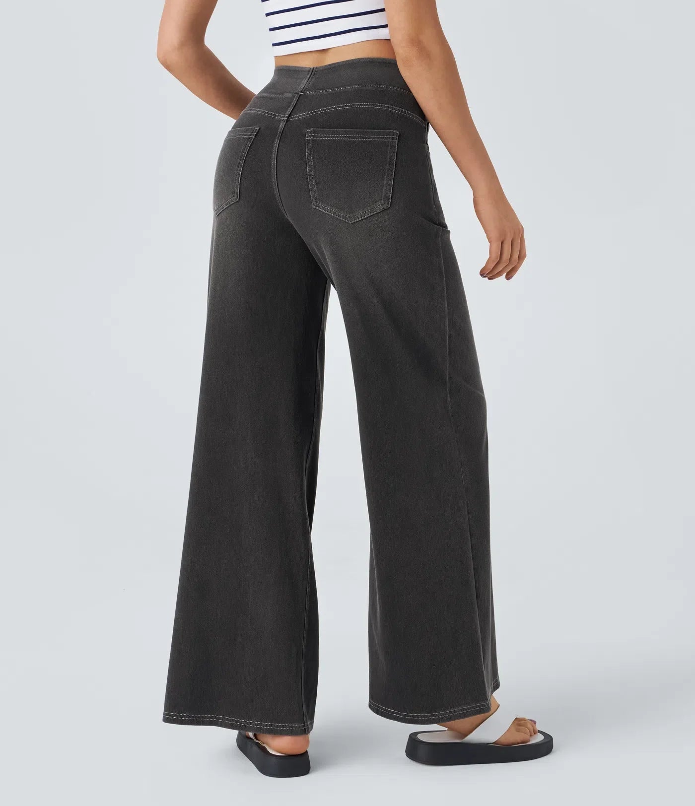 Dames High-Waist Stretch Broek | Comfortabele pasvorm met corrigerende tailleband