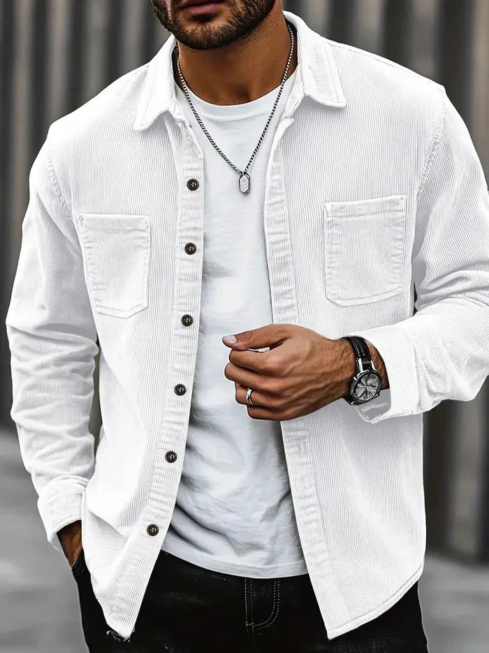 Heren Corduroy Overshirt | Casual fit met borstzakken