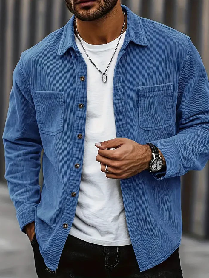 Heren Corduroy Overshirt | Casual fit met borstzakken