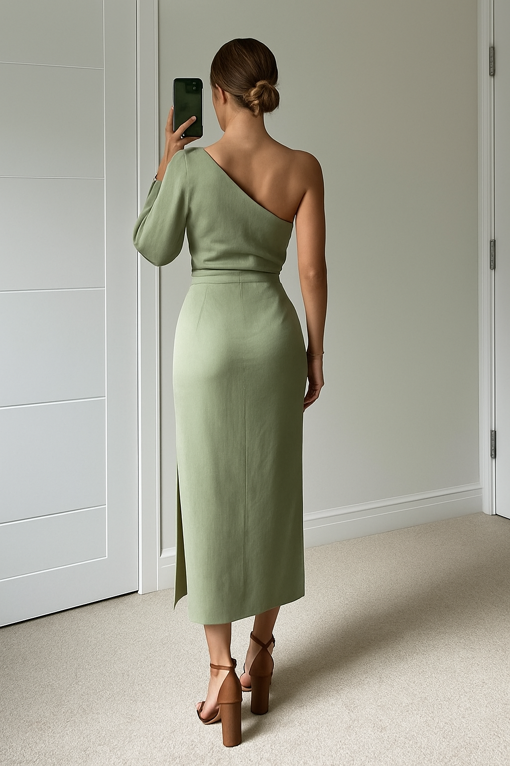 Zarina – One-shoulder maxi jurk met verfijnde elegantie