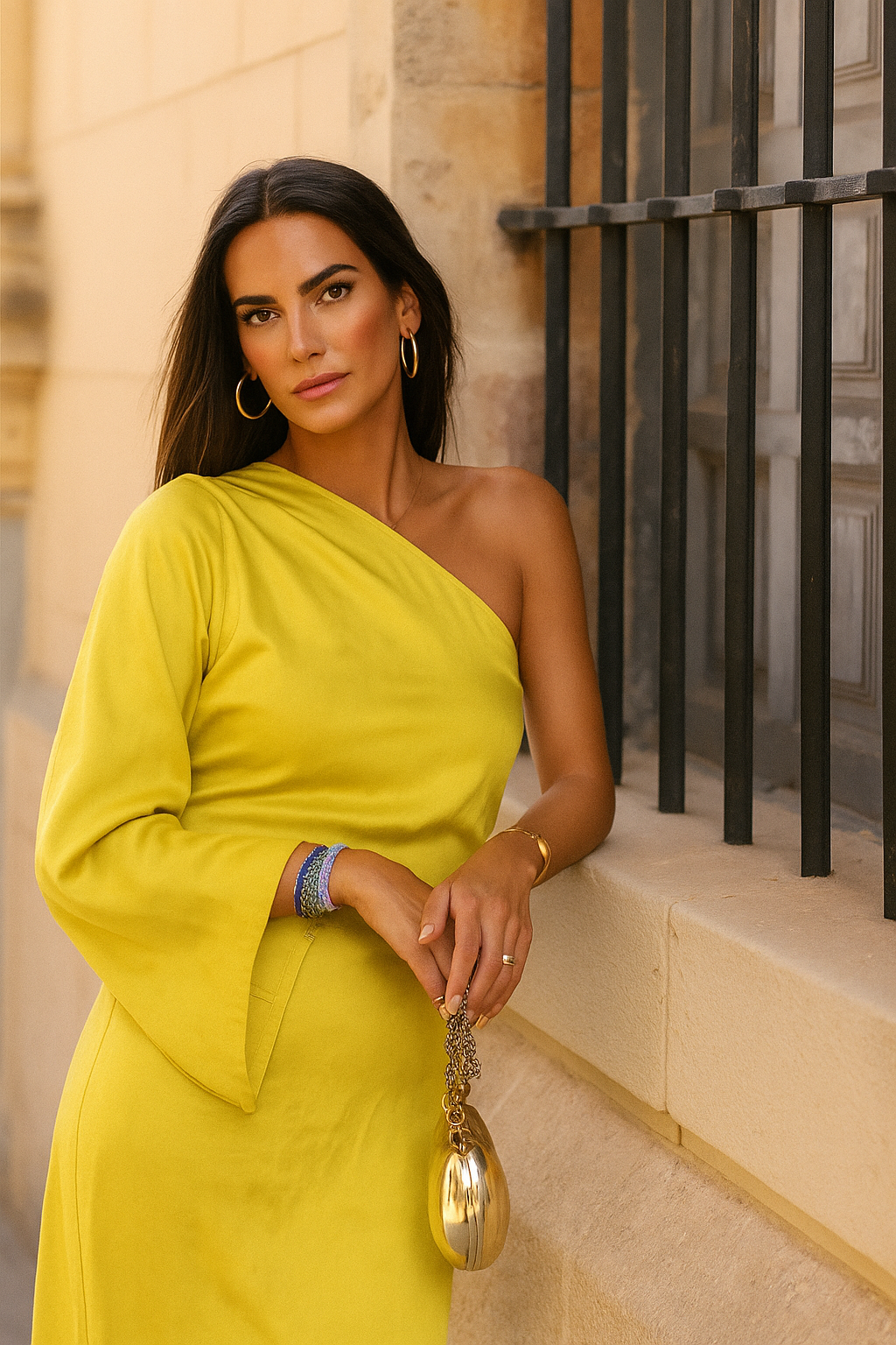 Zarina – One-shoulder maxi jurk met verfijnde elegantie