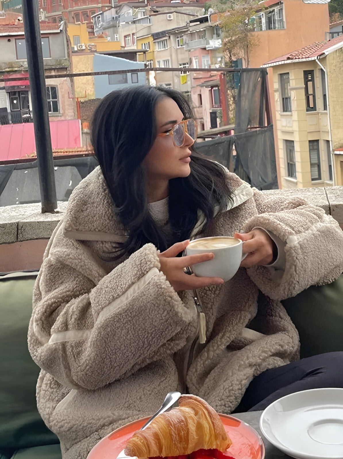 Dames Oversized Teddy Fleece Jas | Warme en trendy herfstlook