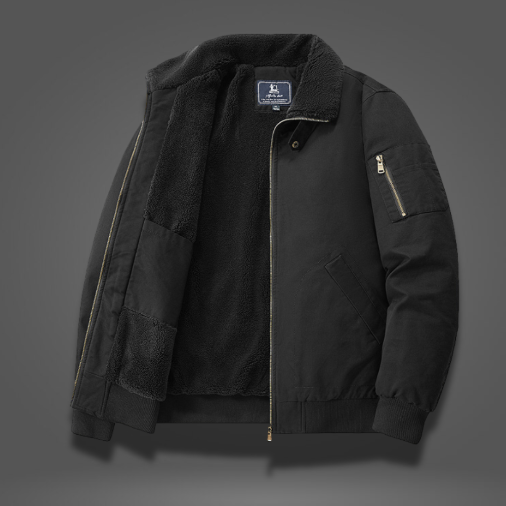 Heren Bomberjack met Fleece Voering | Warm, stijlvol en ideaal voor koude dagen