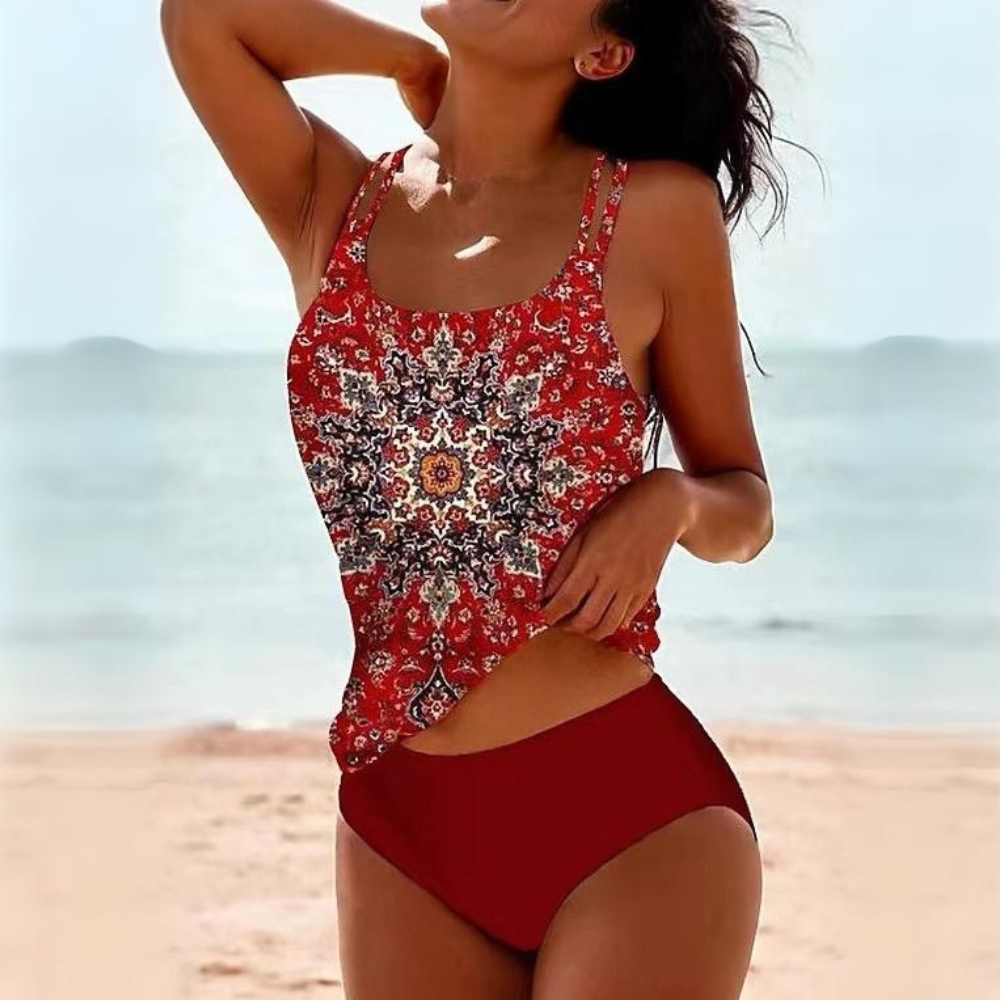 Romy – Dames tankini met hoge taille