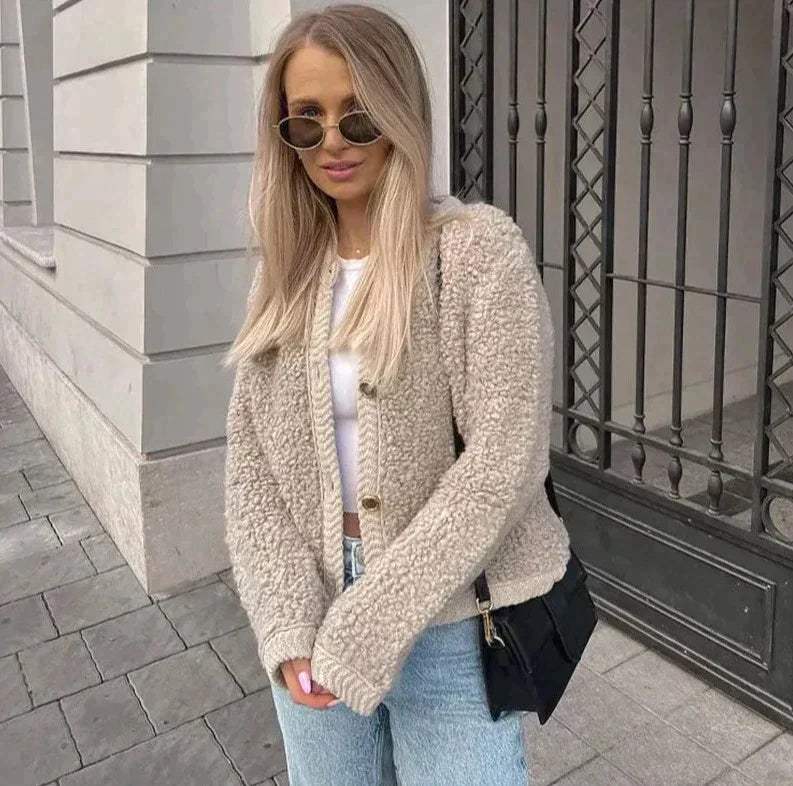 Lena – Dames Teddy Vest met Stijlvolle Touch