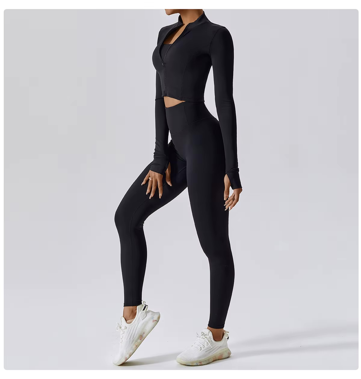 Dames 3-Delige Pilates Set | Comfortabel met legging, top & vest
