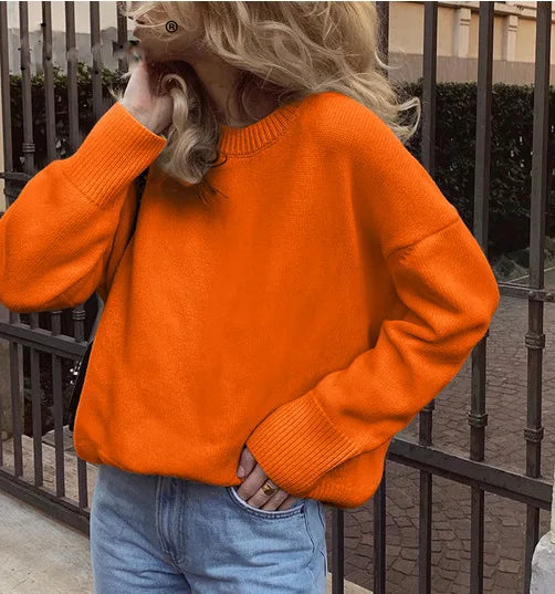 Oversized Dames Trui | Zachte ronde hals en trendy look