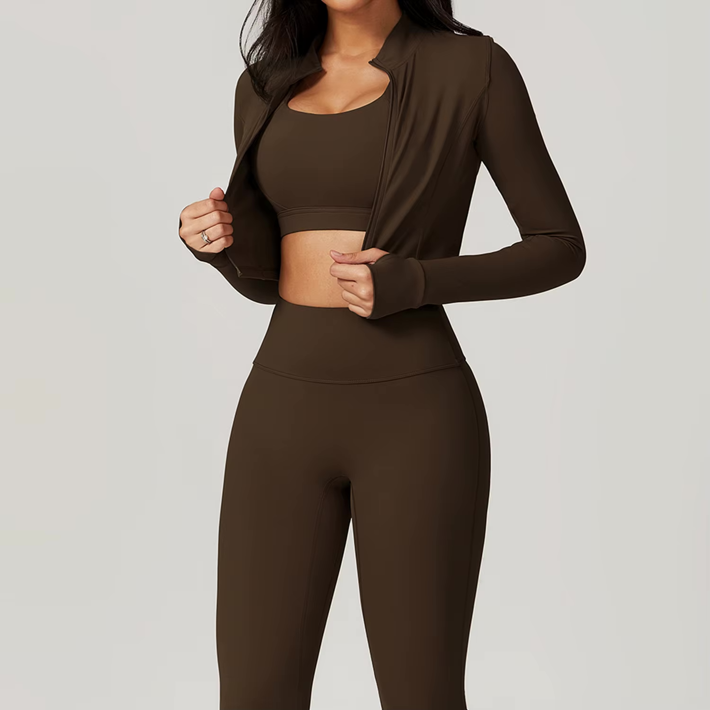Dames 3-Delige Pilates Set | Comfortabel met legging, top & vest