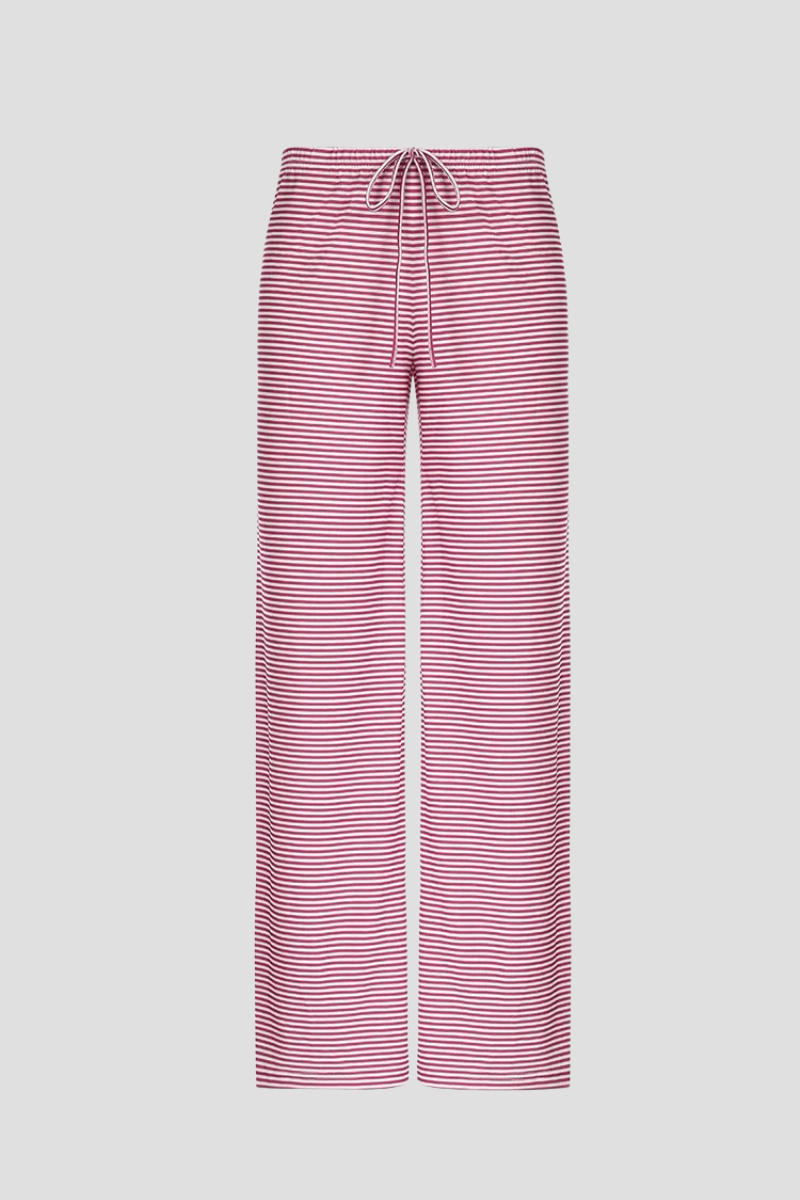 Serenya – Dames gestreepte broek met relaxte pasvorm
