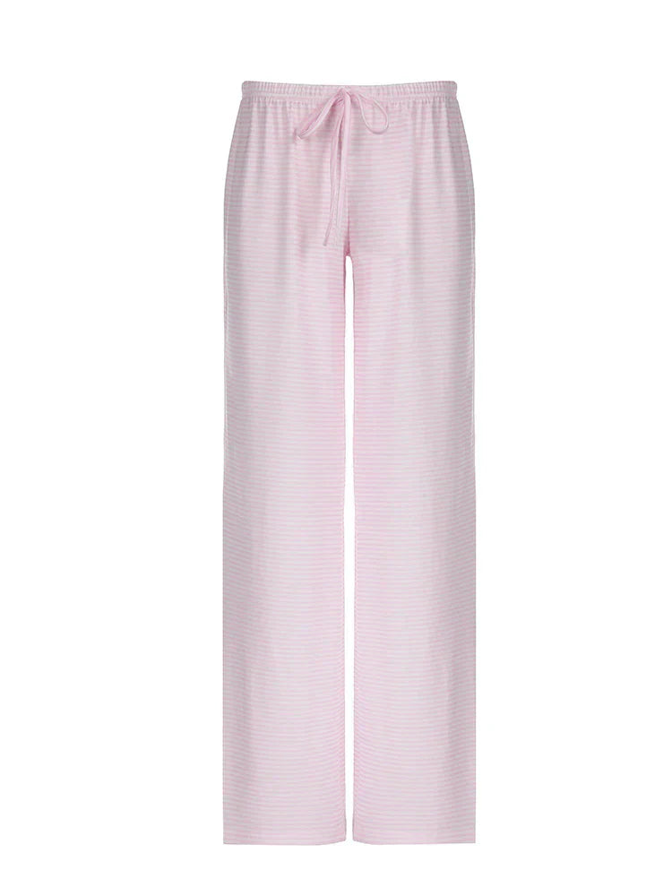 Serenya – Dames gestreepte broek met relaxte pasvorm