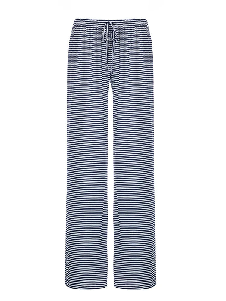 Serenya – Dames gestreepte broek met relaxte pasvorm