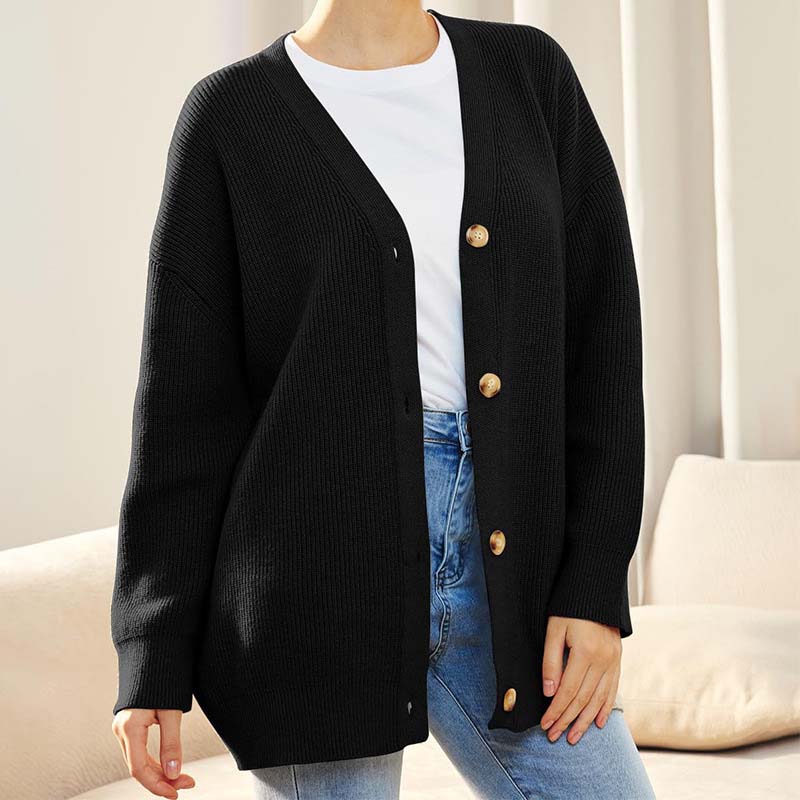 Soreya – Oversized damesvest met knoopsluiting