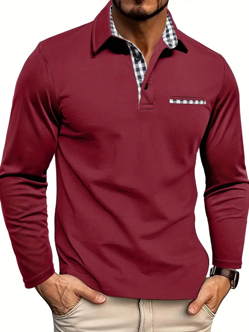 Heren Polo met Lange Mouwen | Casual stijl met verfijnde details