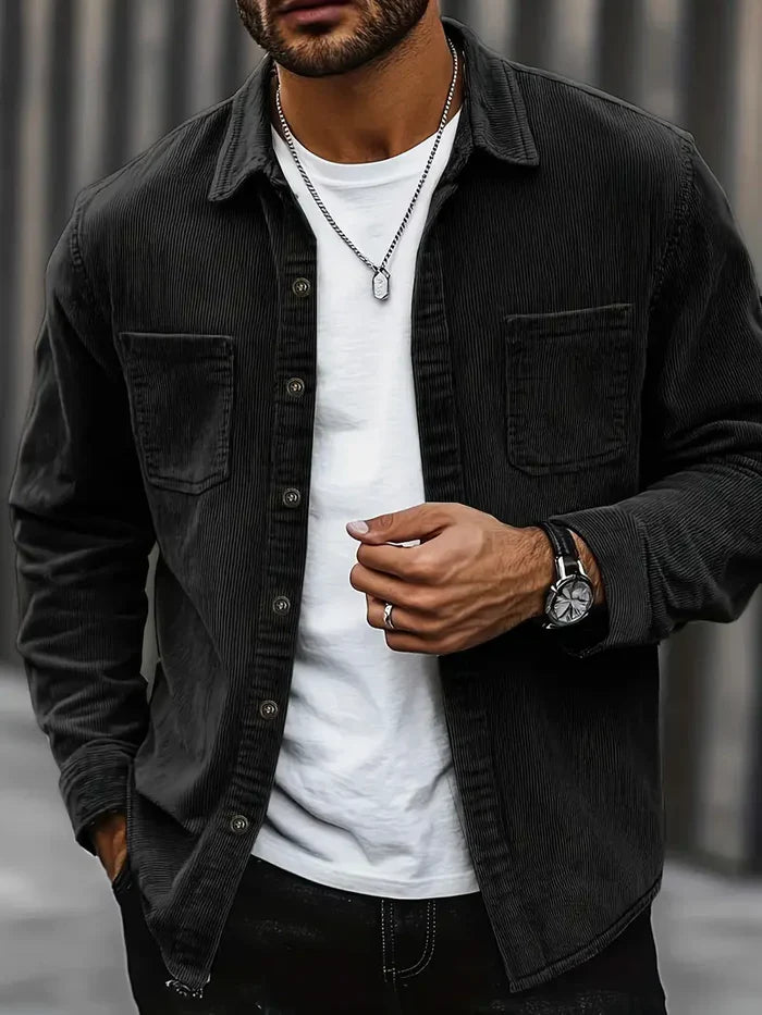 Heren Corduroy Overshirt | Casual fit met borstzakken