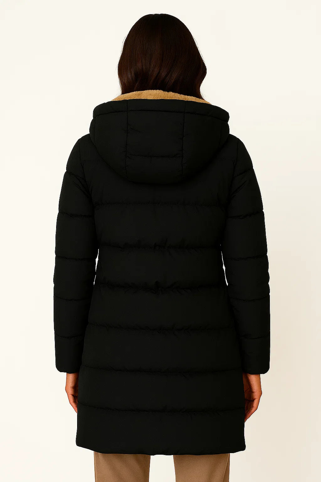Dames Lange Puffer Jas | Gewatteerde jas met isolatie